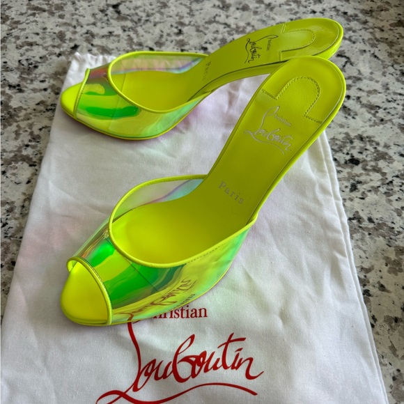 Christian Louboutin Neon Heels - Picture 2 of 5